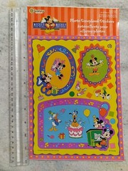 Vintage Sandylion Photo Scrapbook Stickers Mickey Mouse Minnie Happy Birthday