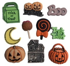 Buttons Galore 50+ Assorted HALLOWEEN Theme Buttons Set for Sewing & Crafts