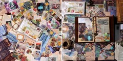 200pcs Vintage Junk Journal Supplies,Scrapbook Supplies Scrapbooking Paper an…