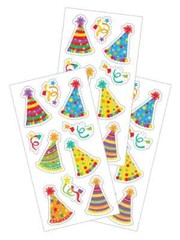 Stickers Crafts PH Slim Birthday Party Hats Colorful Patterns Confetti Twirls
