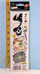E-Z Rub-Ons Transfer – Happy Halloween Pirate Gold Royal & Langnickel