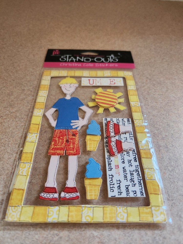 Provo Craft/Christina Cole Stickers~Summer Boy Stand-Outs