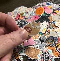 50 mini mystery bundle of stickers, tiny stickers, phone case, laptop, ephemera