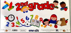 EK Success Cardstock Border School Over-alls Topper 8.5″ or 12″ Scrapbook 3pc