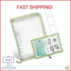 Ruatu Sticker Storage Organizer Binder A5 Sticker Book Collecting Album Reusable