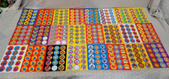 Trend Scented Scratch & Sniff Food Animal Monster Award Sticker Sheet Lot 24 Pcs