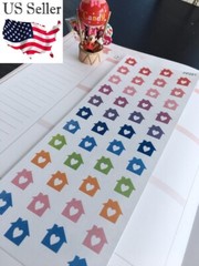 Cleaning, Washing, Dinner, Sweet Home Icon Handmake Erin Condren Planner Sticker