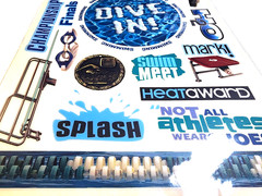 Swimming Relays Finals Freestyle Mark Swim Meat Diving Scrappin’ Sports Rub Ons