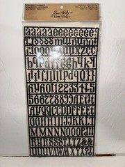 Tim Holtz Idea-ology Lot of 7 Kraft Resistance Chipboard Letters And Digits Alph