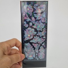 Korean Camellia Chaekgado Holographic Sticker Mother of Pearl Effect DIY Decor