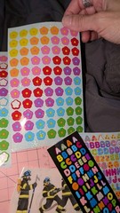 Vintage Sandylion Stickers Lot Partials/ Flawed Flowers Cows Alphabet Fireman