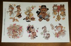 Vintage Morehead Blessed Are Ye Thanksgiving Fall stickers seals