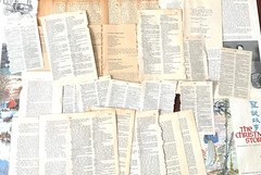 #26 – 150+pcs Blue Christmas JUNK JOURNAL 3D Kit with REAL EPHEMERA Mixed Media