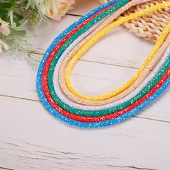 5 Yard 6mm Glitter Sequins Rope Sequins Rhinestone Cord White