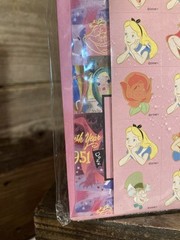 Disney Alice in Wonderland Japan Stickers Notecards & Envelopes Set New