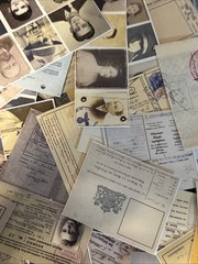 50 +piece vintage style(ID &passport Photos) Lot Junk Journal Ephemera