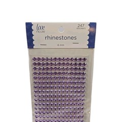 New Love Nicole Purple Rhinestone Stickers 6MM Craft Embellishment 247 Count