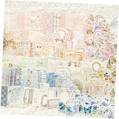 400 Sheets Scrapbook Papers Journaling Stickers Scrapbooking Supplies Kit A