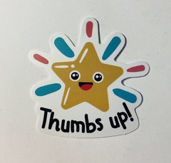 “Thumbs Up” Cute Star Vinyl Wall Art Sticker for Home School Kids Decals tc1