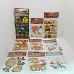 Multi-Theme Scrapbooking Stickers Lot of 38 packs | X-Mas | Winter Fall | MH