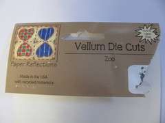 Paper Reflections Vellum Die Cuts ZOO Partial Package 21 Pieces
