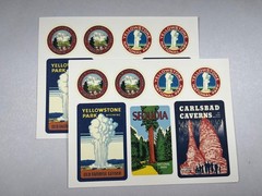 Cavallini & Co. National Parks Vintage Sticker Set, Assorted