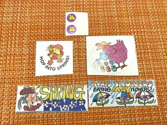 VINTAGE VERY RARE EASTER STICKER LOT PETER COTTONTAIL BUNNY DUCK MIX OF BRANDS