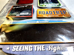 Paper House Road Trip 3D Dimensional Chipboard Chalkboard Stickers Travel Retro