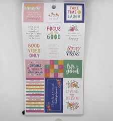 Park Lane Alphabet, Numbers, and Quotes Stickerbook 30 Sheets Used