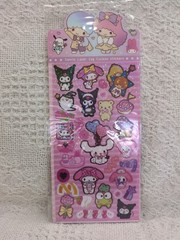Sanrio Laser Glitter Stickers Pack Hello Kitty Tea Party Set