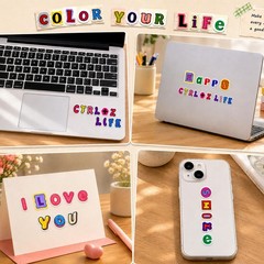 2100+ Pcs Scrapbook Letter Stickers Book, for Junk Journal, Colorful