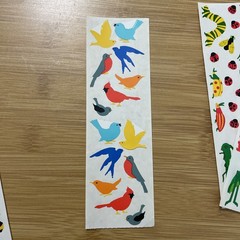 Vintage Mrs. Grossman‘S Sticker Strips,6 Total Outdoor Birds, Bees, Bugs,&Leaves