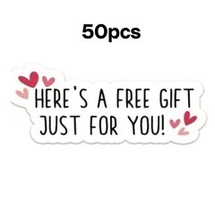 50pc Free Gift Stickers 1.7 inch