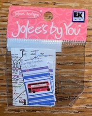 RARE Jolees Mini London Map England United Kingdom Travel Sight Seeing Scrapbook