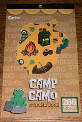 Darcie Summer Camp Camo Camping Hiking Fire Canoeing Sticker Book 286 Pcs 6 Shts