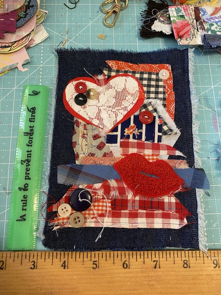 KissVintageUnique Handmade Ephemera, Scrapbook,Junk Journal,tag,embellishment