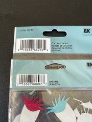 Lot of 2 Jolee’s Boutique TIKI TIME & COCONUT PALMS 3d Stickers Tropical Fire