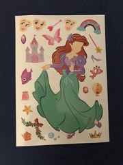 1 Sheet Make Your Own Princess Face Stickers for Kids Princess – Little Mermaid