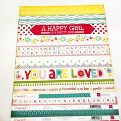 Echo Park Scrapbook Paper Lot 12×12 Sweet Girl By Lori Whitlock 5 Sheets