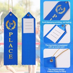 48PCS Award Ribbons, Medal Ribbons for 1st, 2nd, 3rd Place, Event Card & Rope…