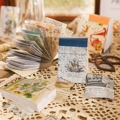 Nautical Maps 50-Sheet Sticker Paper Book Vintage Scrapbook Washi Crafts Journal