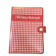 Vintage Stickopotamus Gingham Sticker Binder Book Zipper Pouch Stickers Sheets!