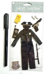 Open pkg Police Jolee’s Stickers Scrapbooking Card Journal Planner