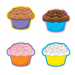 36 Count TREND Cupcakes Mini Accents Variety Pack 3 Inch Paper Cutouts
