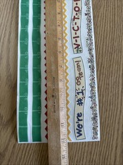Vintage Me & My Big Ideas Football/Cheer Borders Scrapbook Stickers Team Sticker