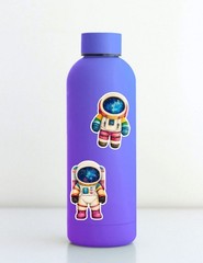 Colorful Spaceman Die Cut Vinyl Stickers Set Scrapbooking Laptop Water Bottle