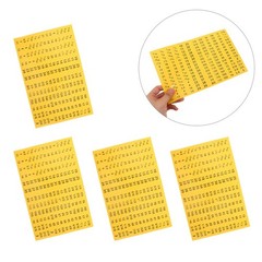 20 Sheets Socket Wrench Tags Adhesive Tool Size Sticker Number Stickers Round