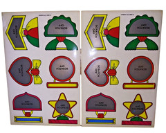 Vintage CTP Scratch Off Award Medal Sticker Sheets Lot of 2 1988 #90801