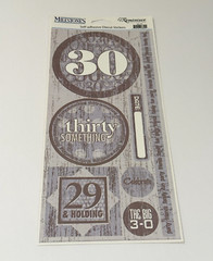 Milestones Reminisce Self-Adhesive Die Cut Stickers 30 Birthday Party MS103 NEW