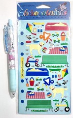 Day at the Park Dog Stickers Scrapbooking Card Journal Planner Sticko
